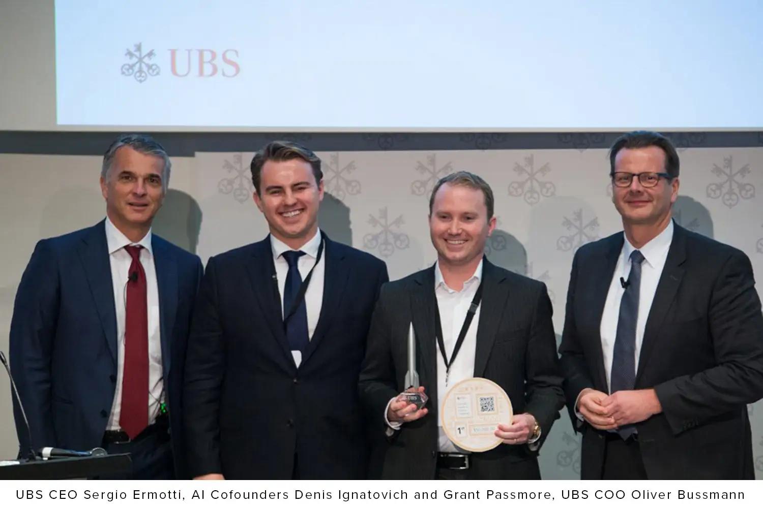 AI wins UBS Future of Finance Challenge